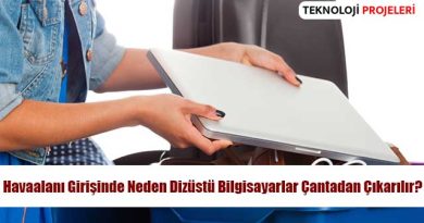 Havaalanı Girişinde Neden Dizüstü Bilgisayarlar Çantadan Çıkarılır?