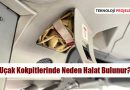 Uçak kokpitinde acil durum kullanımı için hazır bekletilen halatlar, pilotlar tarafından acil durumlarda kullanılmak üzere depolanmıştır.